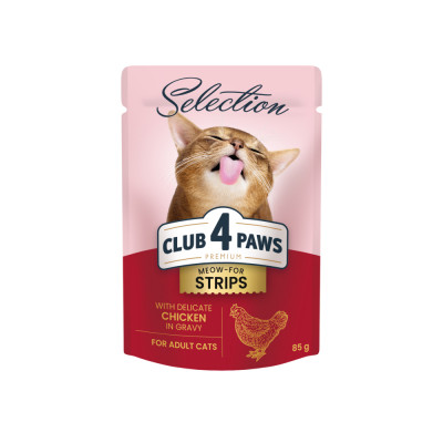 Консервированный корм - Selection вологий корм для дорослих котів - смужки з куркою в соусі